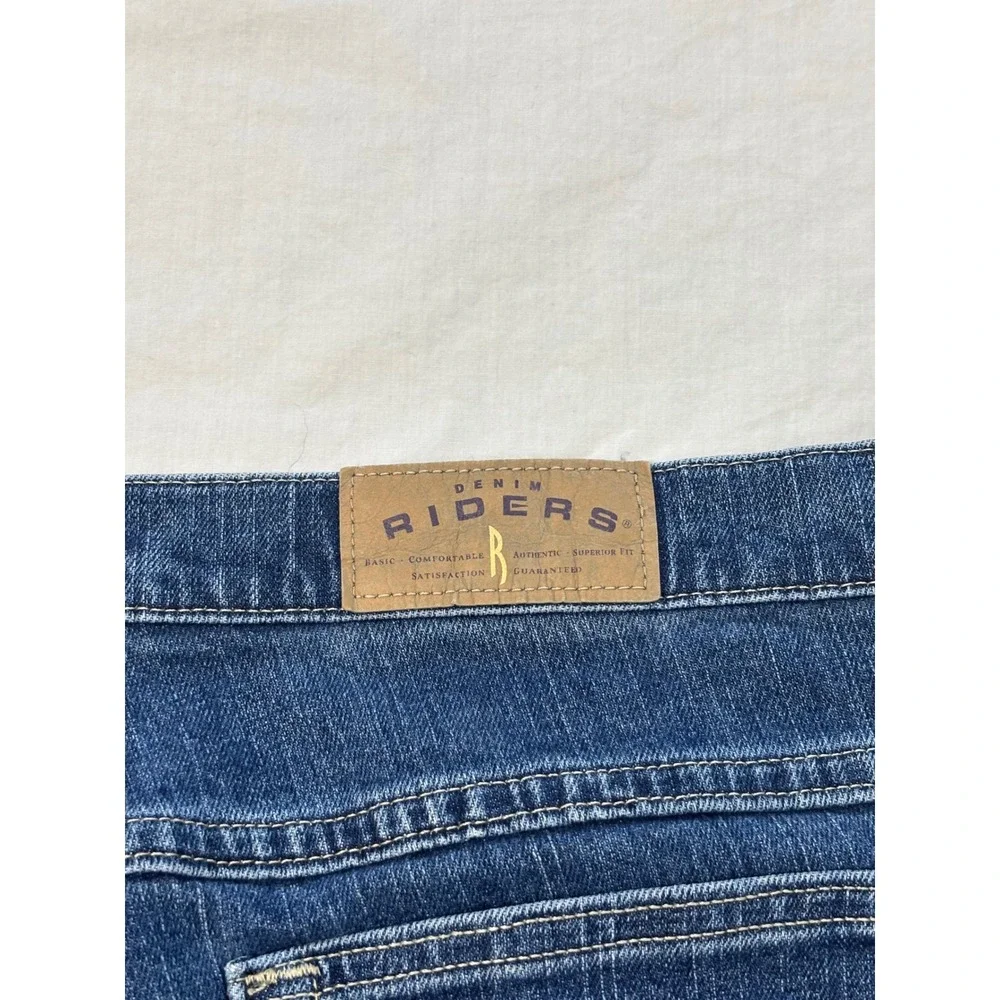 Riders by Lee Womens Plus Size 20W Medium Wash Straight Leg Stretch Jeans